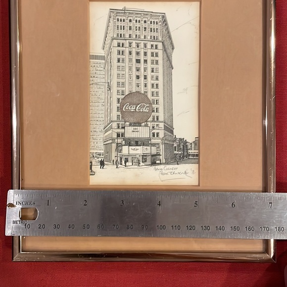 Vtg Henk Brinkman 1981 Signed Lithograph of Coca Cola marquis - Picture 7 of 7